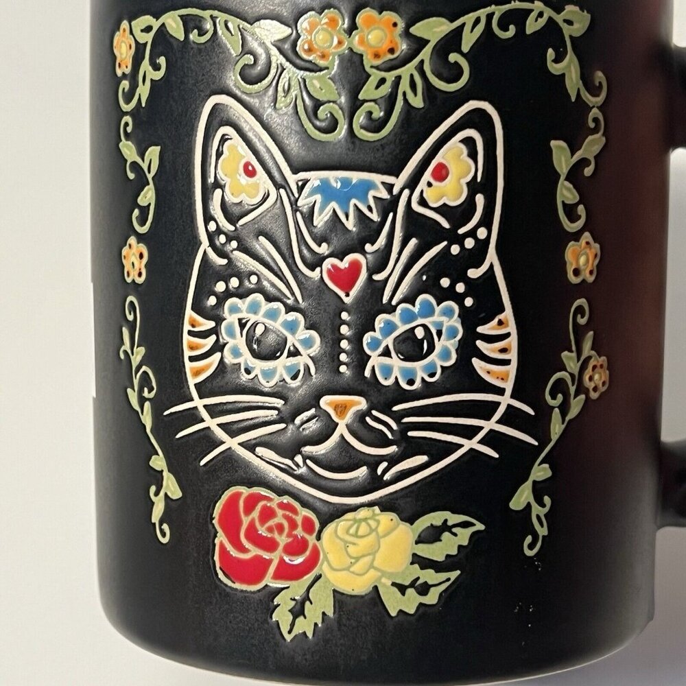 Day of the Dead Charlie Cat Mug by Eli & Ana NEW 21 Oz
